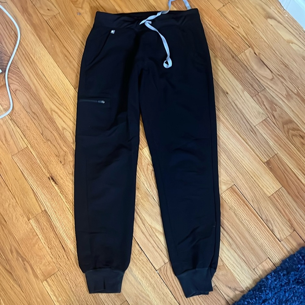 Figs Zamora Scrub Pant Black Size Small